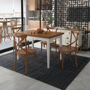 Mesa Colors em Madeira Maciça Retangular 4 Lugares - 120 x 80cm