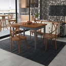 Mesa Colors em Madeira Maciça Retangular 4 Lugares - 120 x 80cm