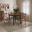 Mesa em Madeira Maciça Quadrada 4 Lugares - 80 x 80cm