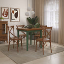 Mesa em Madeira Maciça Quadrada 4 Lugares - 80 x 80cm