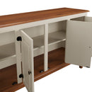 Conjunto Cristaleira 2 P e 1 G com Balcão 4 P de madeira maciça e MDF