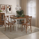 Mesa em Madeira Maciça Quadrada 4 Lugares - 80 x 80cm
