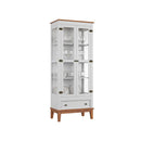 Conjunto Cristaleira 2 P e 1 G com Balcão 4 P de madeira maciça e MDF