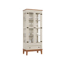 Conjunto Cristaleira 2 P e 1 G com Balcão 4 P de madeira maciça e MDF