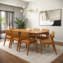 Conjunto Sala de Jantar Com Mesa e 8 Cadeiras Madeira Maciça Dover - 200 x 100cm