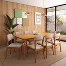 Conjunto Sala de Jantar Com Mesa e 8 Cadeiras Madeira Maciça Dover - 200 x 100cm