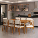 Conjunto Sala de Jantar Com Mesa e 8 Cadeiras Madeira Maciça Dover - 200 x 100cm