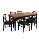 Conjunto Sala de Jantar Com Mesa e 6 Cadeiras Madeira Maciça Viena