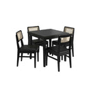 Mesa em Madeira Maciça Quadrada 4 Lugares - 80 x 80cm