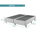 Base Para Cama Box King Size Ecoflex Prata - 193x203x25cm