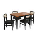 Conjunto Sala de Jantar Com Mesa e 4 Cadeiras Madeira Maciça Viena