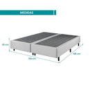Base Para Cama Box Queen Size Ecoflex Prata - 158x198x25cm