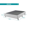 Base Para Cama Box Casal Ecoflex Prata - 138x188x25cm