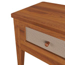 Mesa de Cabeceira Madeira Maciça 1 Gaveta