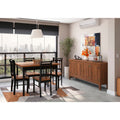 Conjunto sala de jantar com mesa e 4 cadeiras em Madeira maciça