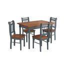 Conjunto sala de jantar com mesa e 4 cadeiras em Madeira maciça
