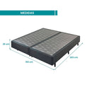 Base Para Cama Box King Size Ecoflex Grafite - 193x203x25cm