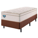Cama Box com Colchão Solteiro Ecoflex Triunfo - 88x188x58cm