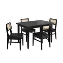 Conjunto Sala de Jantar Com Mesa e 4 Cadeiras Madeira Maciça Viena