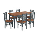 Conjunto sala de jantar com mesa e 6 cadeiras em Madeira maciça