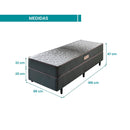 Cama Box com Colchão Solteiro Ecoflex Dual  - 88x188x47cm