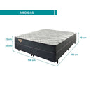 Cama Box com Colchão Queen Size Ecoflex Adapto - 158x198X48cm