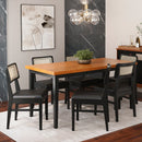 Conjunto Sala de Jantar Com Mesa e 6 Cadeiras Madeira Maciça Viena