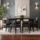 Conjunto Sala de Jantar Com Mesa e 6 Cadeiras Madeira Maciça Viena