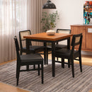 Conjunto Sala de Jantar Com Mesa e 4 Cadeiras Madeira Maciça Viena