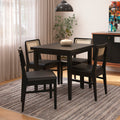 Conjunto Sala de Jantar Com Mesa e 4 Cadeiras Madeira Maciça Viena
