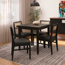 Conjunto Sala de Jantar Com Mesa e 4 Cadeiras Madeira Maciça Viena