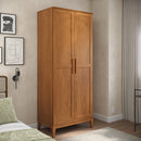 Guarda-Roupa 2 Portas e 2 Gavetas - Madeira Maciça