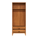 Guarda-Roupa 2 Portas e 2 Gavetas - Madeira Maciça