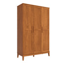 Guarda-Roupa 3 Portas e 2 Gavetas - Madeira Maciça