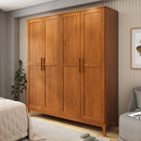 Guarda-Roupa 4 Portas e 2 Gavetas - Madeira Maciça