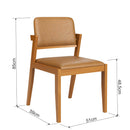 Conjunto 2 Cadeiras Madeira Maciça Lisa