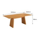 Mesa Madeira Maciça 8 Lugares  Rose - 200 x 100 cm